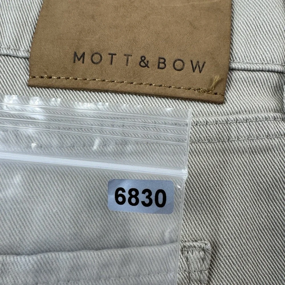 Mott & Bow Brown Stretch Denim Zipper Fly Mens Jeans Size 38X30 Slim